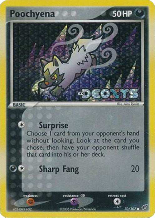 Pokemon | Poochyena (70/107) (Stamped) [EX: Deoxys] | The Nerd Merchant
