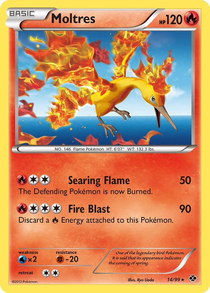 Pokemon | Moltres (14/99) (Blister Exclusive) [Black & White: Next Destinies] | The Nerd Merchant