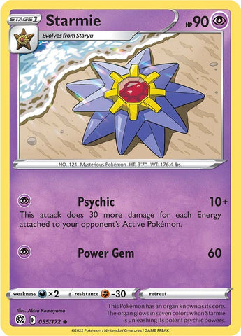 Pokemon | Starmie (055/172) [Sword & Shield: Brilliant Stars] | The Nerd Merchant