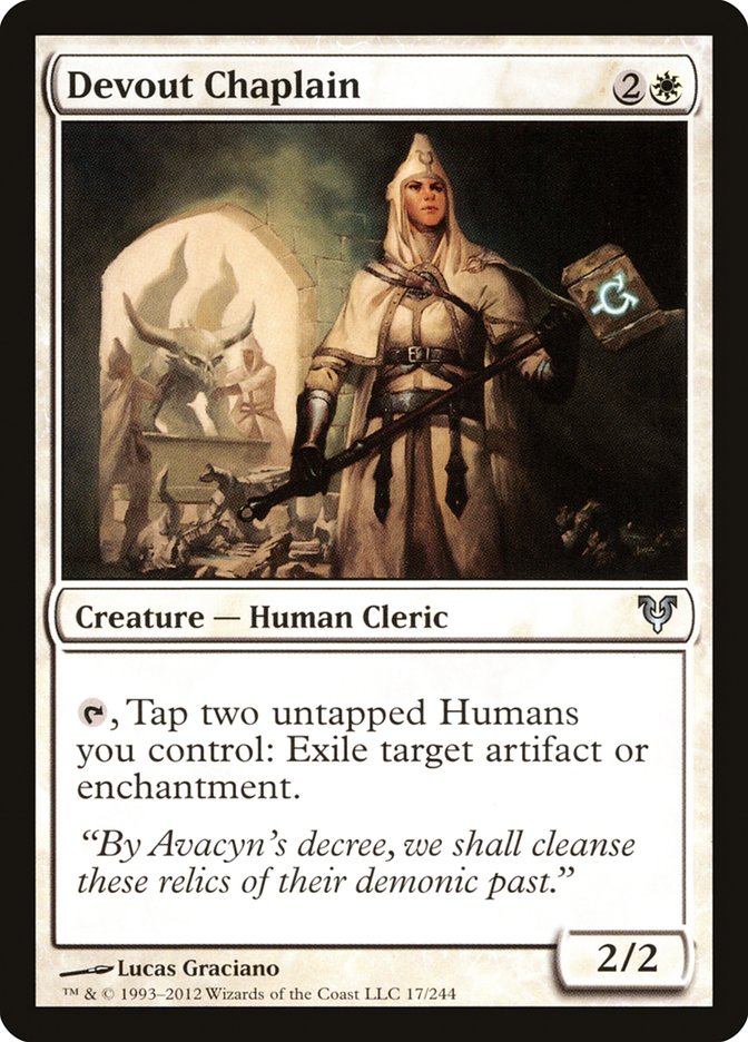 Magic | Devout Chaplain [Avacyn Restored] | The Nerd Merchant