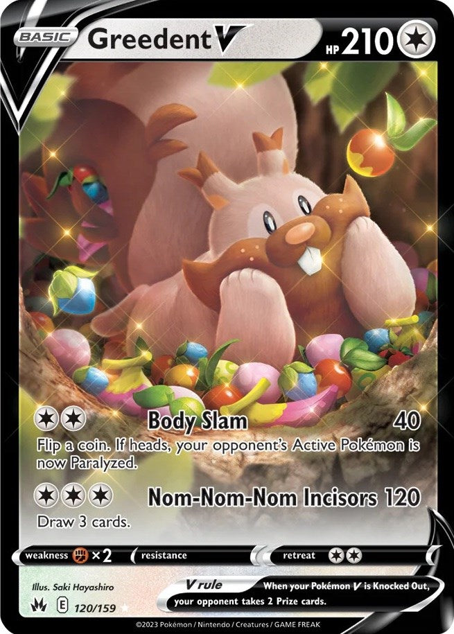 Pokemon | Greedent V (120/159) [Sword & Shield: Crown Zenith] | The Nerd Merchant