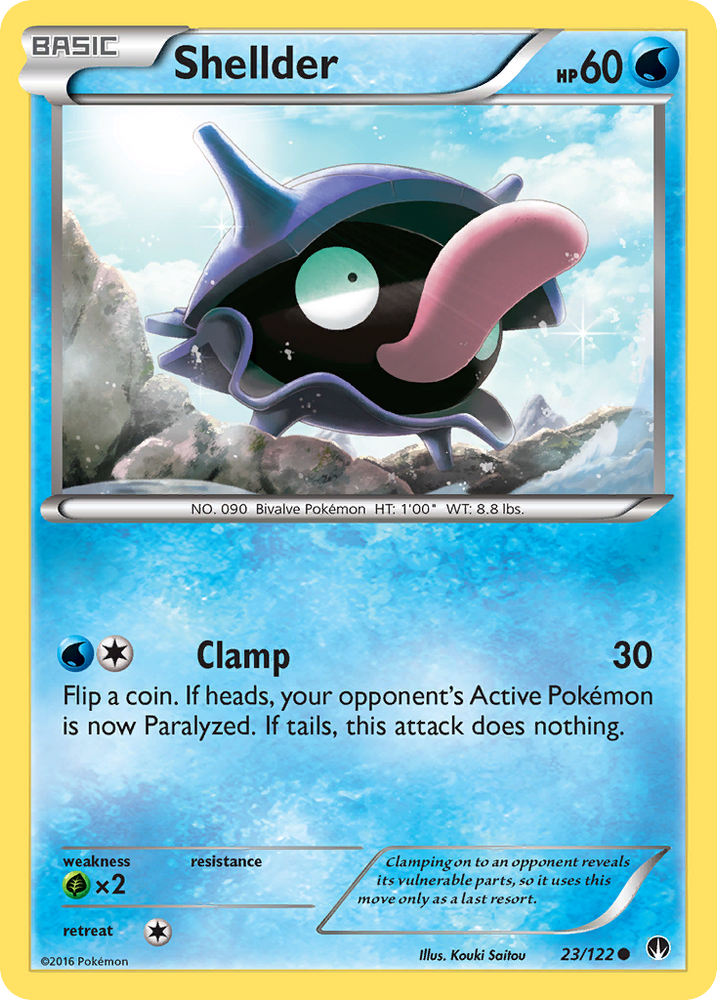 Pokemon | Shellder (23/122) [XY: BREAKpoint] | The Nerd Merchant