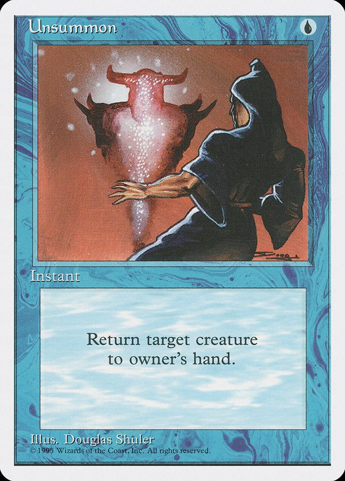 Magic | Unsummon [Fourth Edition] | The Nerd Merchant