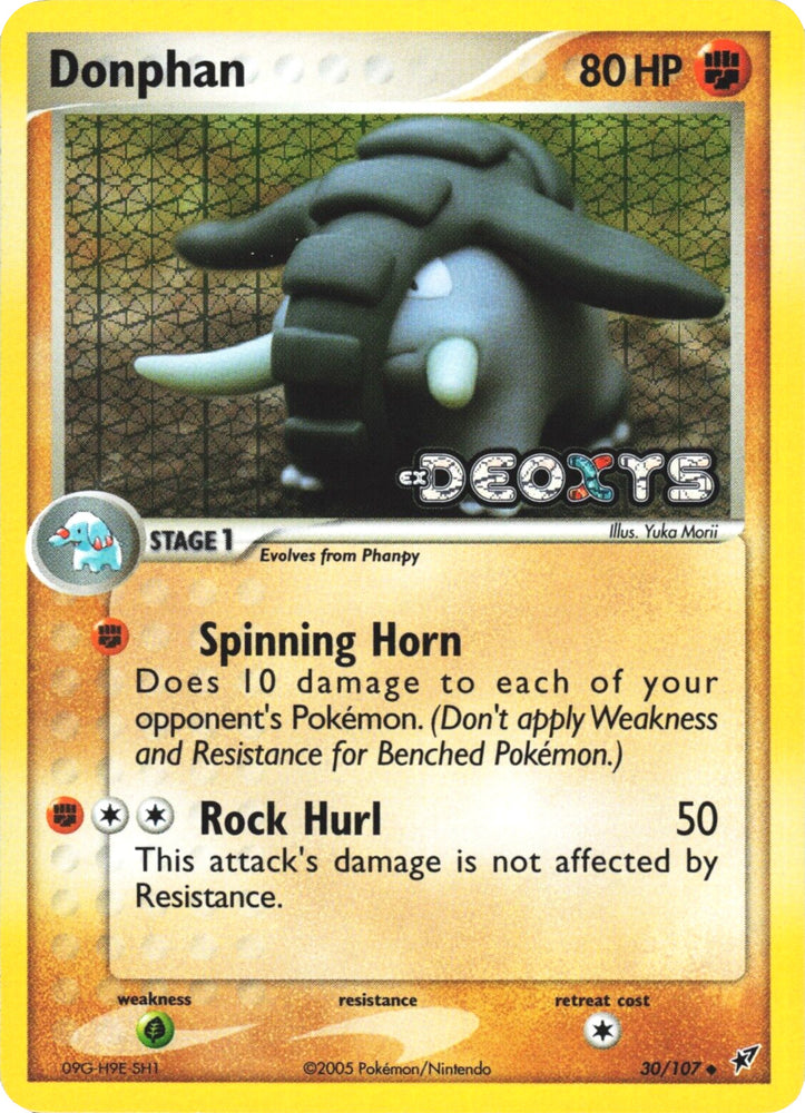 Pokemon | Donphan (30/107) (Stamped) [EX: Deoxys] | The Nerd Merchant