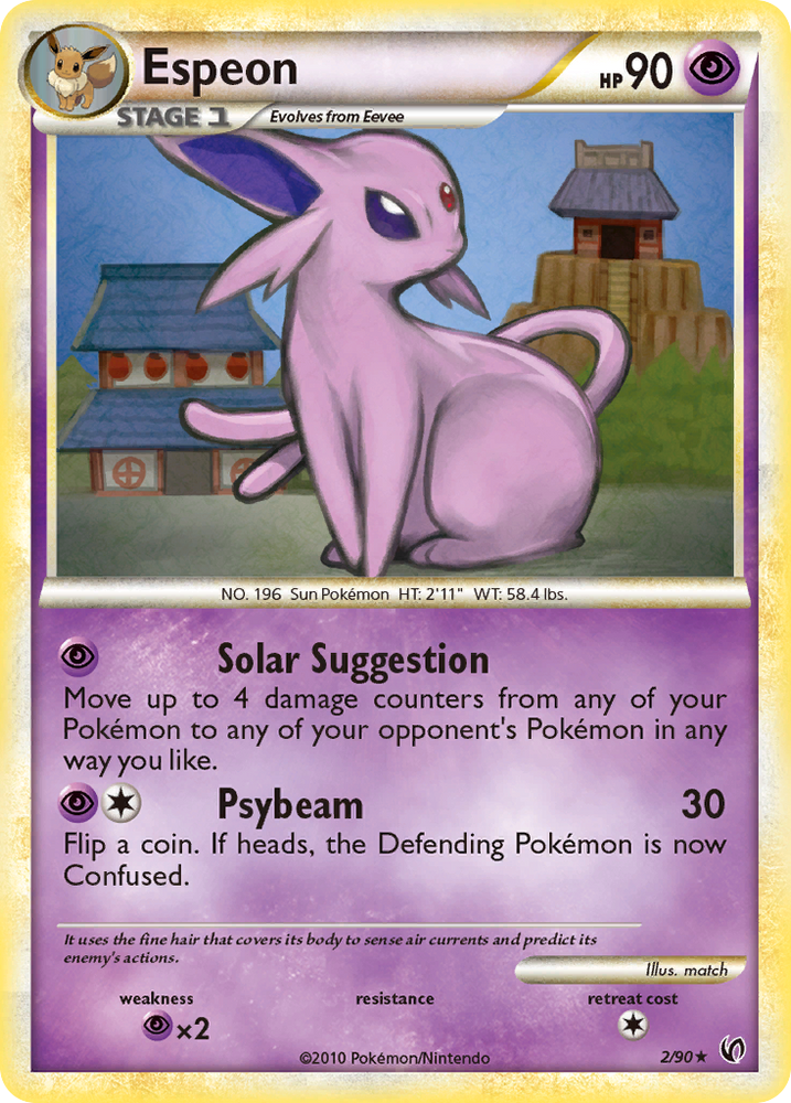 Pokemon | Espeon (2/90) [HeartGold & SoulSilver: Undaunted] | The Nerd Merchant