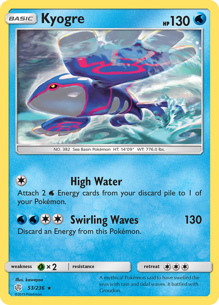 Pokemon| Kyogre (53/236) [Sun & Moon: Cosmic Eclipse] | The Nerd Merchant