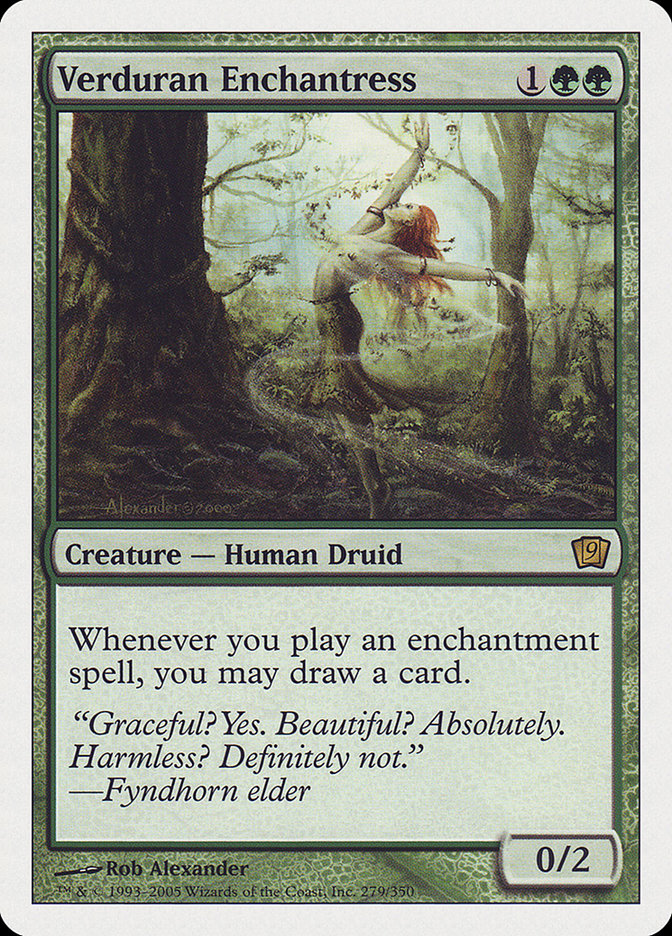 Magic | Verduran Enchantress [Ninth Edition] | The Nerd Merchant
