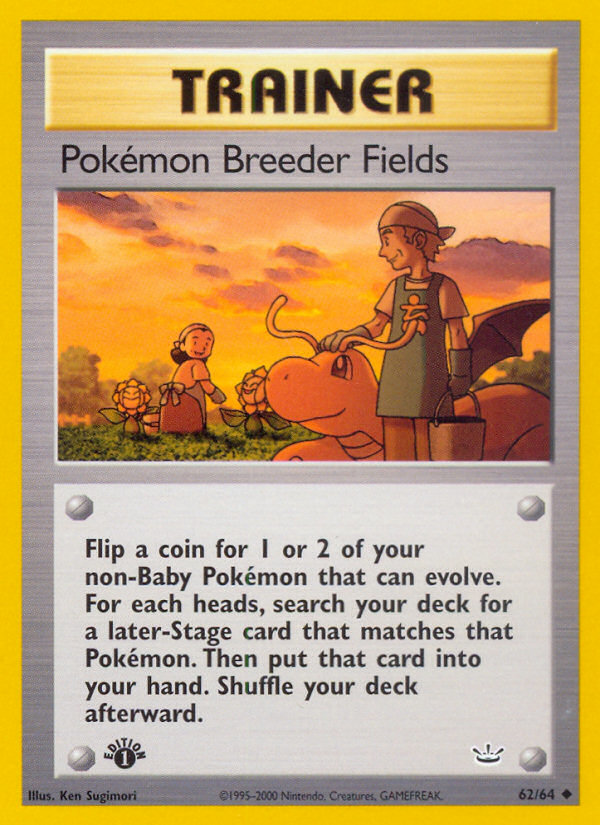 Pokemon | Pokemon Breeder Fields (62/64) [Neo Revelation 1st Edition] | The Nerd Merchant