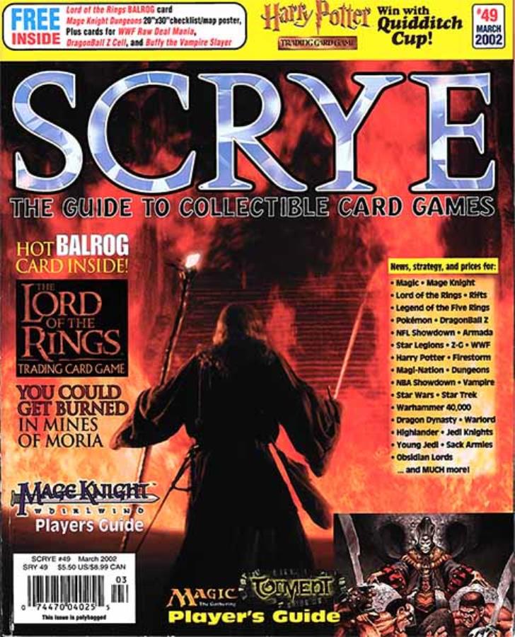 Gaming Magazine | Scrye #49 [Mar 2002] (Lord of the Rings TCG) | The Nerd Merchant