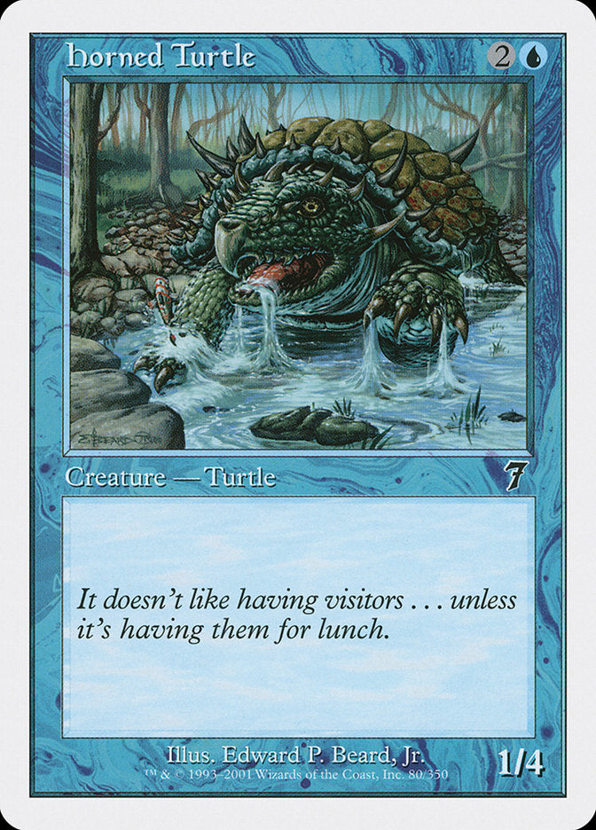 Magic | Horned Turtle [Seventh Edition] | The Nerd Merchant