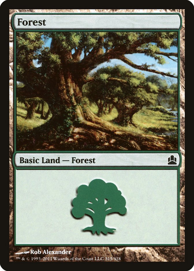 Magic | Forest (315) [Commander 2011] | The Nerd Merchant
