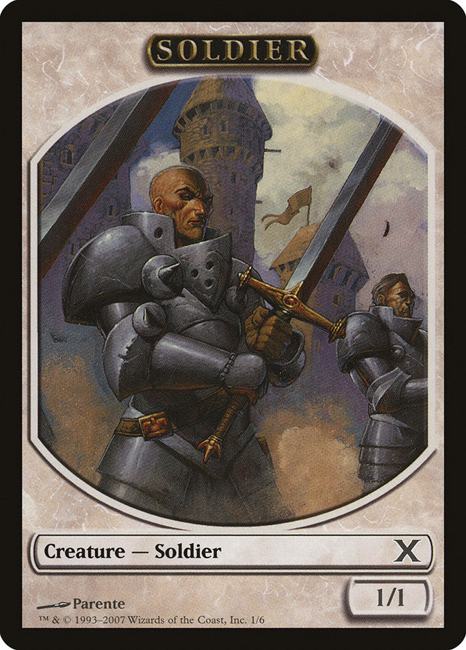 Magic | Soldier Token [Tenth Edition Tokens] | The Nerd Merchant