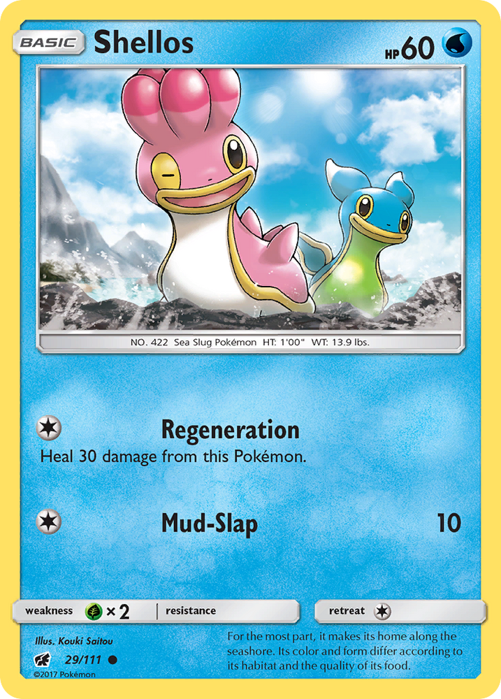 Pokemon | Shellos (29/111) [Sun & Moon: Crimson Invasion] | The Nerd Merchant