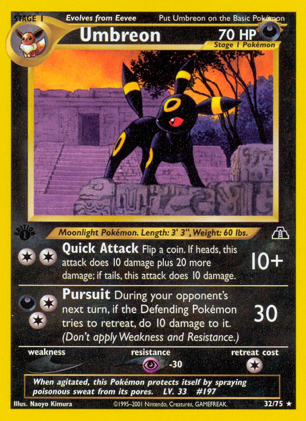 Pokemon | Umbreon (32/75) [Neo Discovery 1st Edition] | The Nerd Merchant