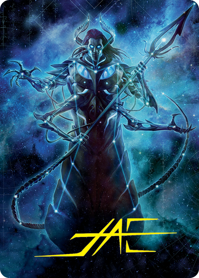 Magic | Heliod, the Warped Eclipse Art Card (Gold-Stamped Signature) [March of the Machine Art Series] | The Nerd Merchant