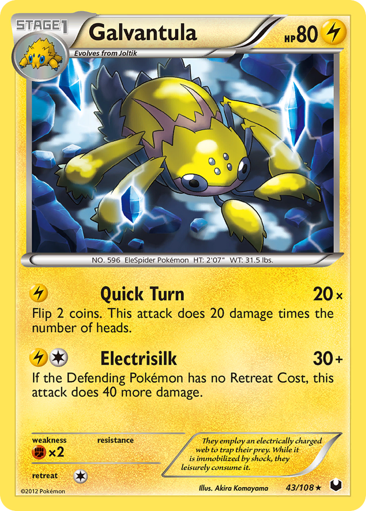 Pokemon | Galvantula (43/108) [Black & White: Dark Explorers] | The Nerd Merchant
