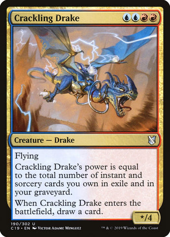 Magic | Crackling Drake [Commander 2019] | The Nerd Merchant