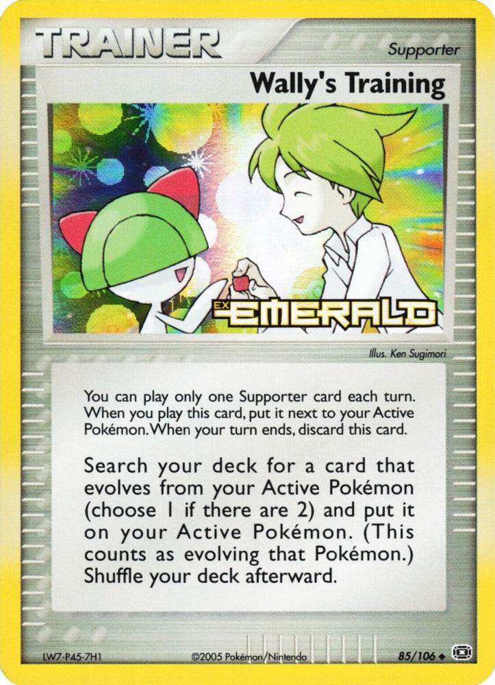 Pokemon | Wally's Training (85/106) (Stamped) [EX: Emerald] | The Nerd Merchant