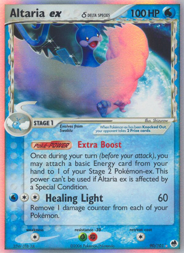 Pokemon | Altaria ex (90/101) (Delta Species) [EX: Dragon Frontiers] | The Nerd Merchant