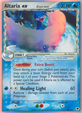 Pokemon | Altaria ex (90/101) (Delta Species) [EX: Dragon Frontiers] | The Nerd Merchant