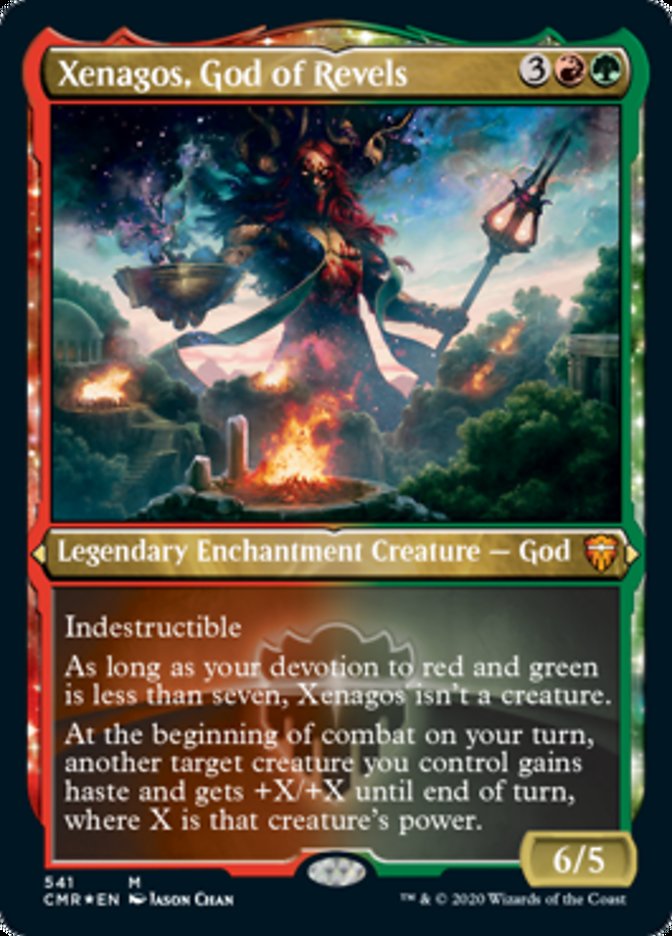 Magic | Xenagos, God of Revels (Etched) [Commander Legends] | The Nerd Merchant