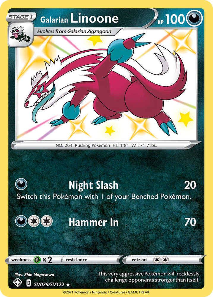 Pokemon | Galarian Linoone (SV079/SV122) [Sword & Shield: Shining Fates] | The Nerd Merchant