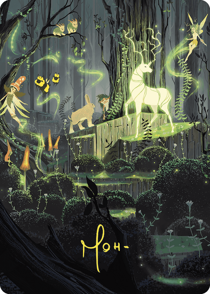 Magic | Primal Vigor Art Card (Gold-Stamped Signature) [Wilds of Eldraine Art Series] | The Nerd Merchant