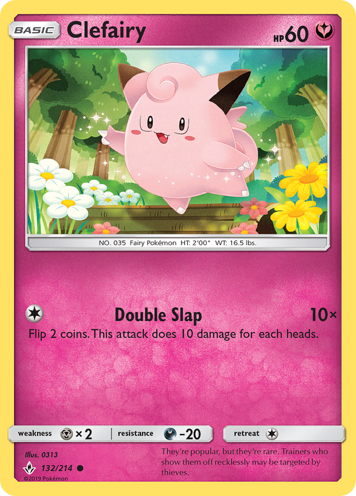 Pokemon | Clefairy (132/214) [Sun & Moon: Unbroken Bonds] | The Nerd Merchant