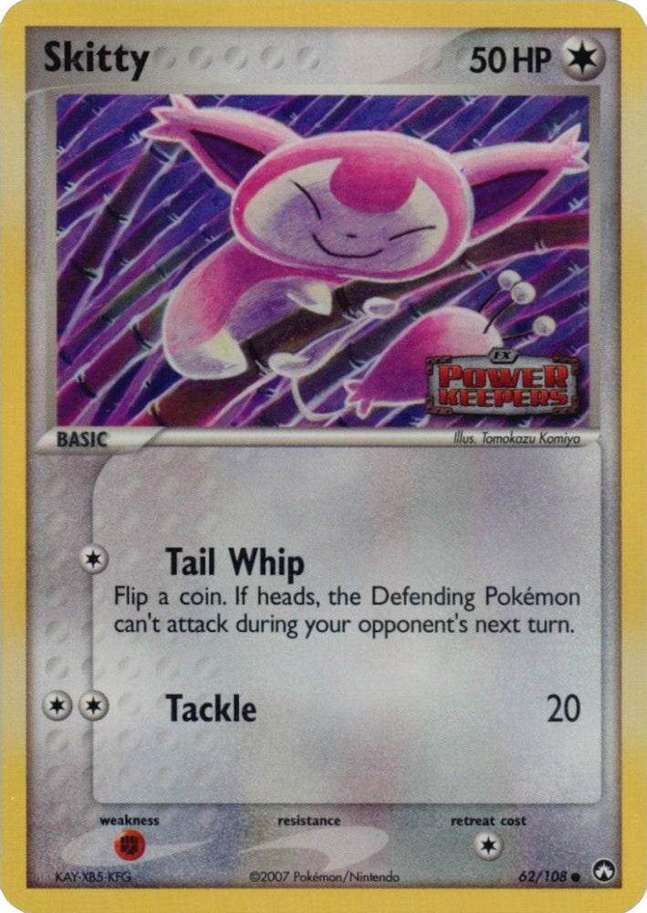 Pokemon | Skitty (62/108) (Stamped) [EX: Power Keepers] | The Nerd Merchant