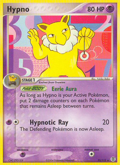 Pokemon | Hypno (25/112) [EX: FireRed & LeafGreen] | The Nerd Merchant