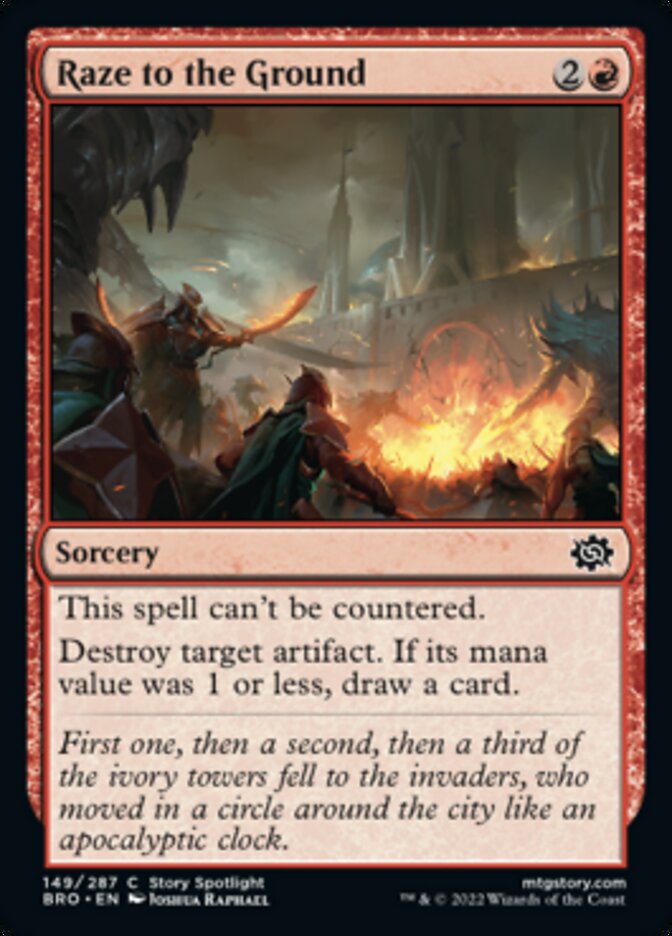 Magic | Raze to the Ground [The Brothers' War] | The Nerd Merchant