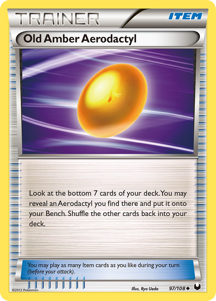 Pokemon | Old Amber Aerodactyl (97/108) [Black & White: Dark Explorers] | The Nerd Merchant