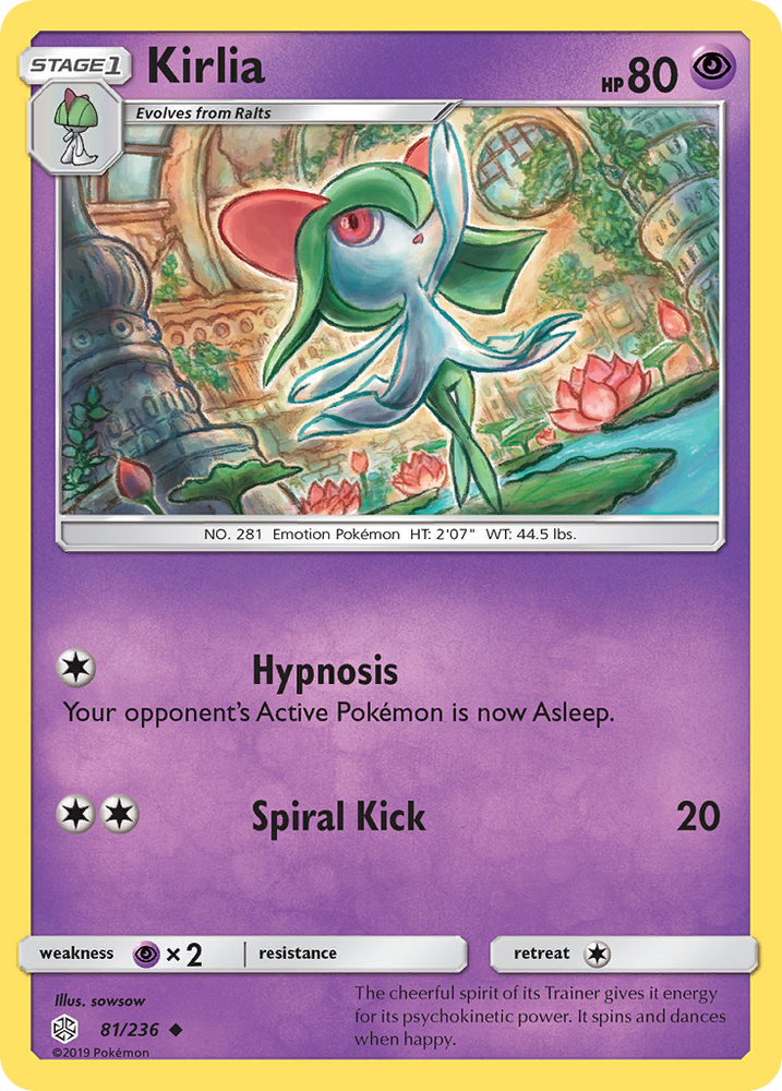 Pokemon| Kirlia (81/236) [Sun & Moon: Cosmic Eclipse] | The Nerd Merchant