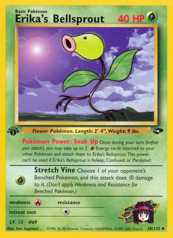 Pokemon | Erika's Bellsprout (38/132) [Gym Challenge 1st Edition] | The Nerd Merchant
