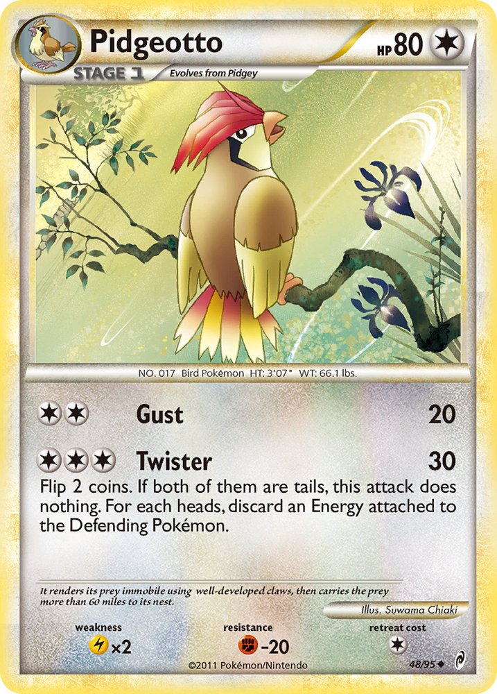 Pokemon | Pidgeotto (48/95) [HeartGold & SoulSilver: Call of Legends] | The Nerd Merchant