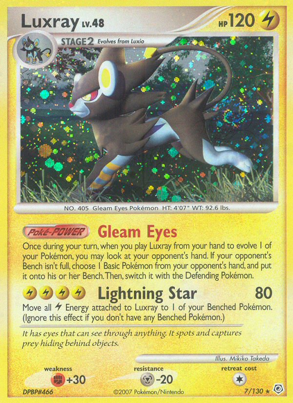 Pokemon | Luxray (7/130) [Diamond & Pearl: Base Set] | The Nerd Merchant
