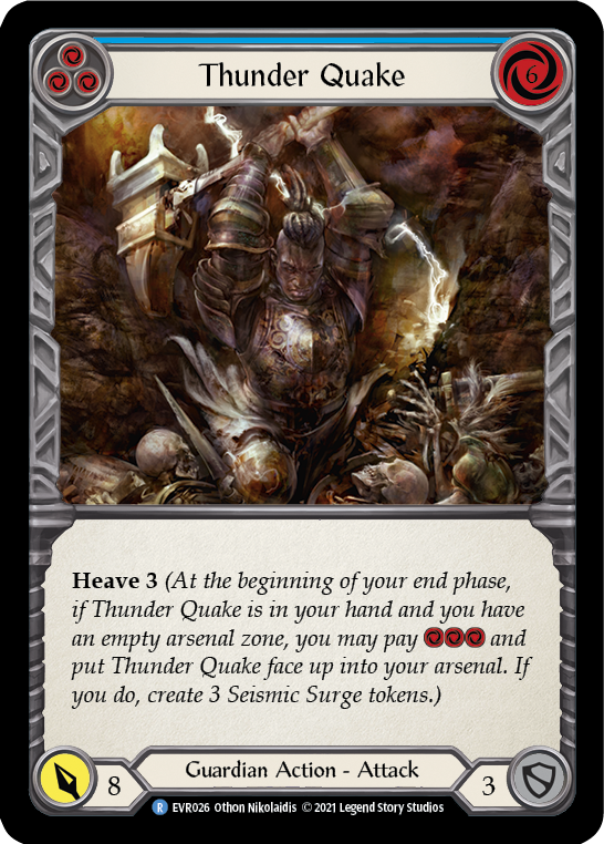 Flesh and Blood TCG | Thunder Quake (Blue) [EVR026] (Everfest)  1st Edition Normal | The Nerd Merchant