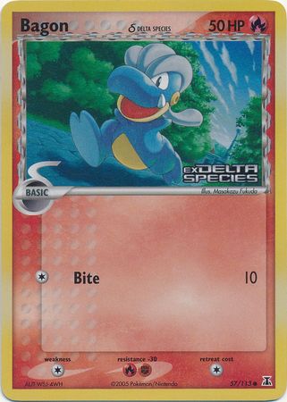 Pokemon | Bagon (57/113) (Delta Species) (Stamped) [EX: Delta Species] | The Nerd Merchant