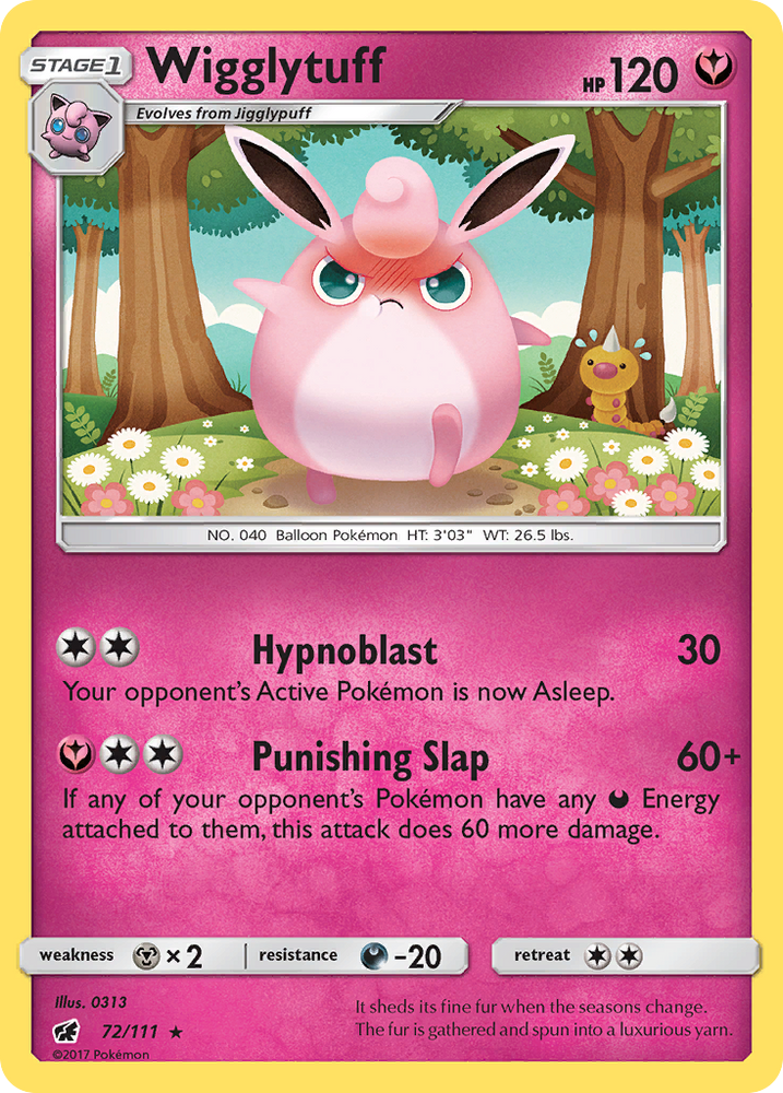 Pokemon | Wigglytuff (72/111) [Sun & Moon: Crimson Invasion] | The Nerd Merchant