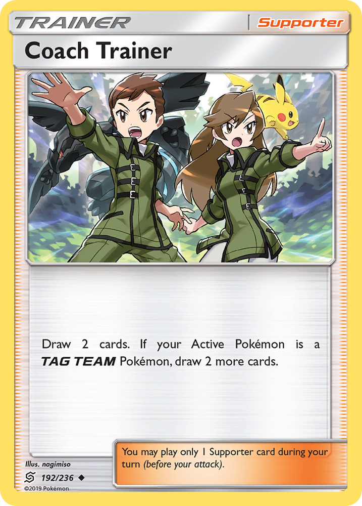 Pokemon | Coach Trainer (192/236) [Sun & Moon: Unified Minds] | The Nerd Merchant