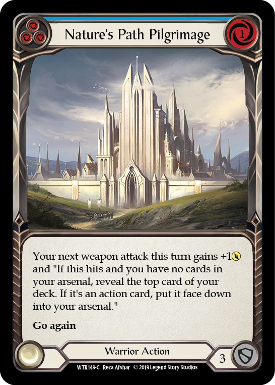 Flesh and Blood TCG | Nature's Path Pilgrimage (Blue) [WTR149-C] (Welcome to Rathe)  Alpha Print Normal | The Nerd Merchant