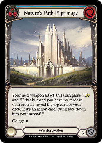 Flesh and Blood TCG | Nature's Path Pilgrimage (Blue) [WTR149-C] (Welcome to Rathe)  Alpha Print Normal | The Nerd Merchant