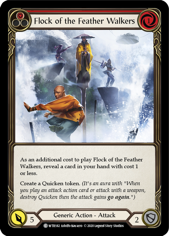 Flesh and Blood TCG | Flock of the Feather Walkers (Red) [U-WTR182] (Welcome to Rathe Unlimited)  Unlimited Rainbow Foil | The Nerd Merchant