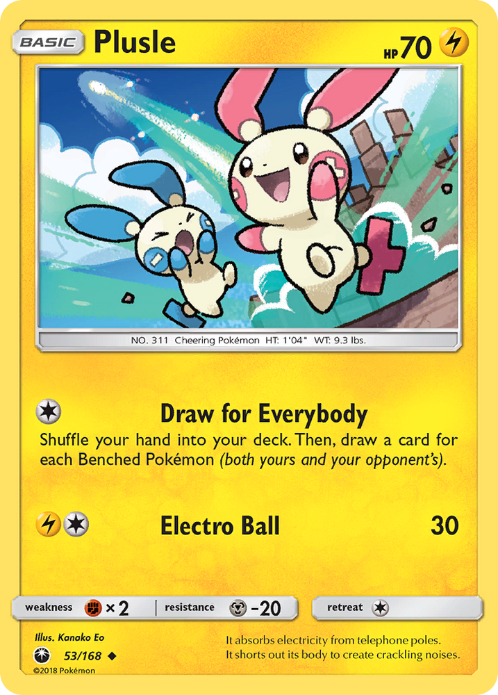 Pokemon | Plusle (53/168) [Sun & Moon: Celestial Storm] | The Nerd Merchant