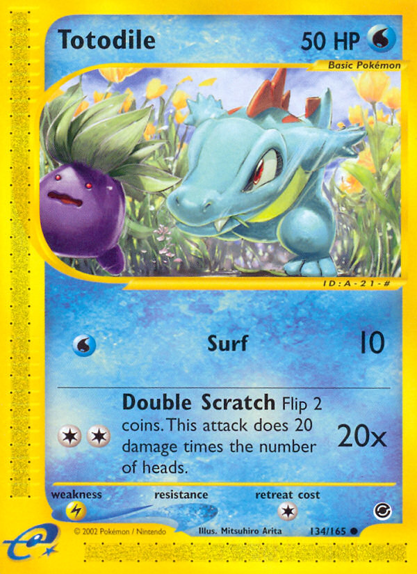 Pokemon | Totodile (134/165) [Expedition: Base Set] | The Nerd Merchant