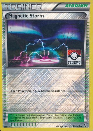 Pokemon | Magnetic Storm (91/106) (League Promo) [XY: Flashfire] | The Nerd Merchant