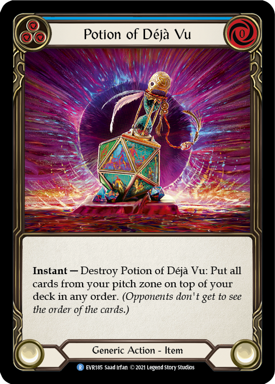Flesh and Blood TCG | Potion of Deja Vu [EVR185] (Everfest)  1st Edition Cold Foil | The Nerd Merchant