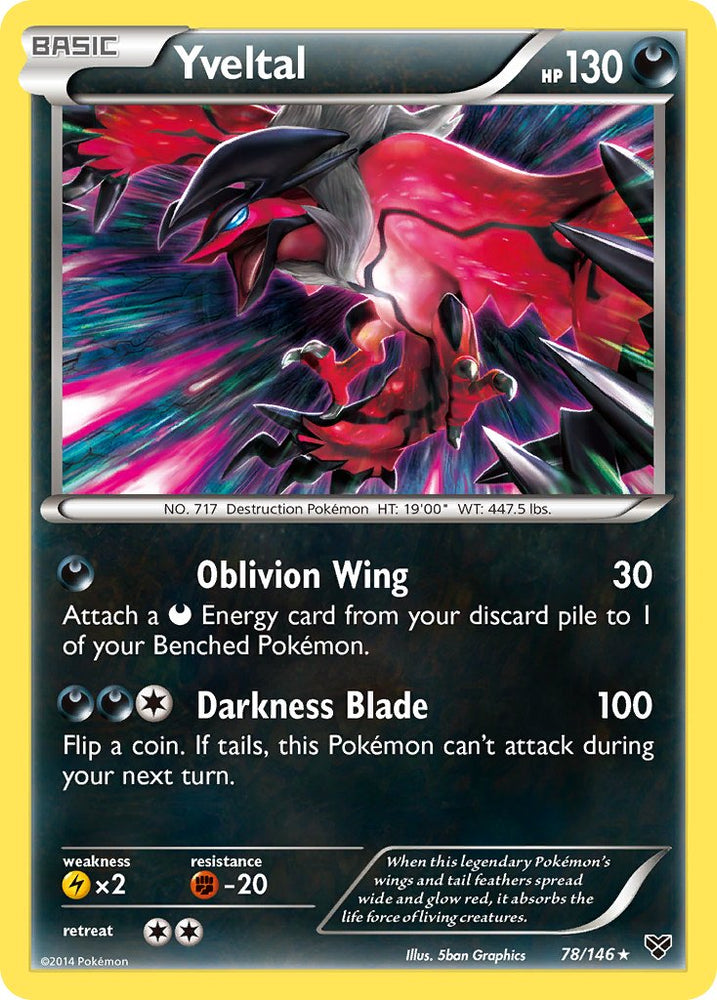 Pokemon | Yveltal (78/146) (Theme Deck Exclusive) [XY: Base Set] | The Nerd Merchant