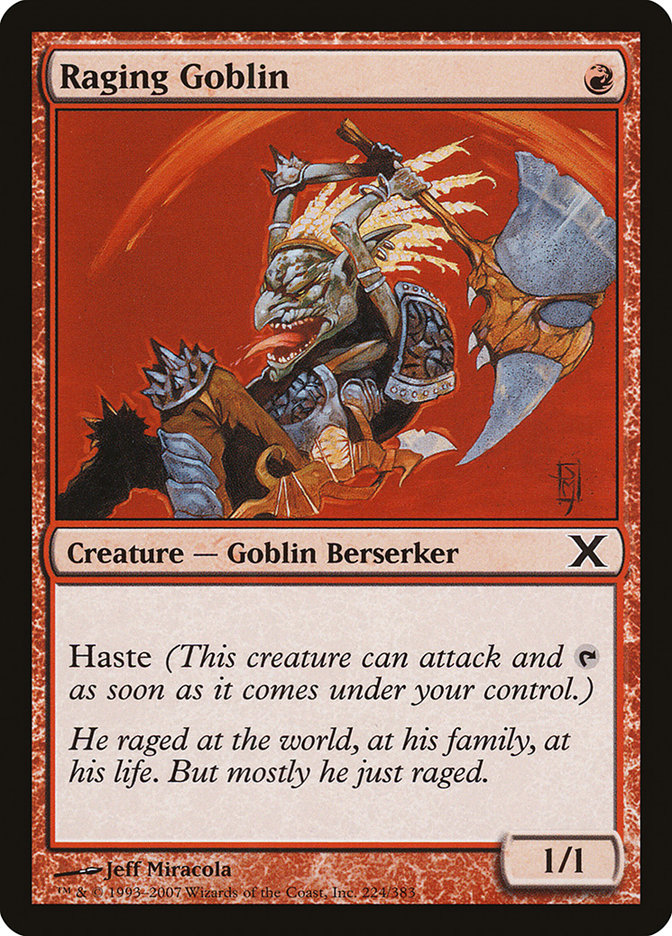 Magic | Raging Goblin [Tenth Edition] | The Nerd Merchant