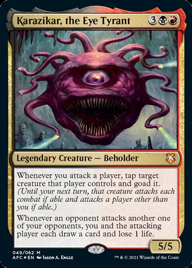 Magic | Karazikar, the Eye Tyrant [Dungeons & Dragons: Adventures in the Forgotten Realms Commander] | The Nerd Merchant